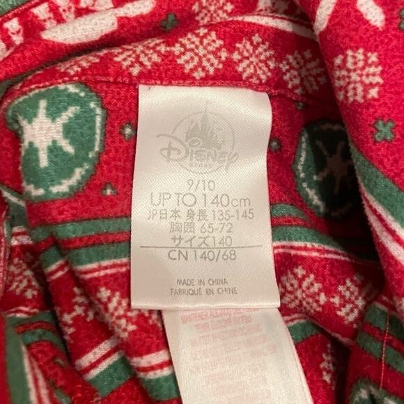 ⭐️ Disney Star‎ Wars Holiday Design Comfortable Red Pajamas Kids 9-10 Christmas - Picture 6 of 7